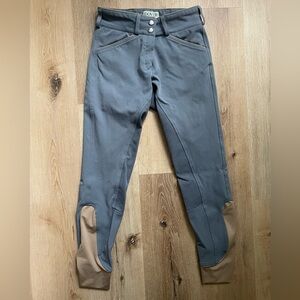 Dover Saddlery Slate Blue Full Seat Breeches